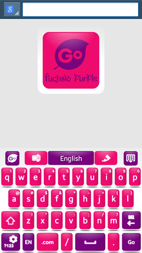 免費下載個人化APP|Fuchsia Purple Go Keyboard app開箱文|APP開箱王