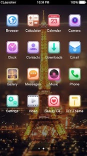 Paris Night Eiffel Tower Theme Screenshots 8