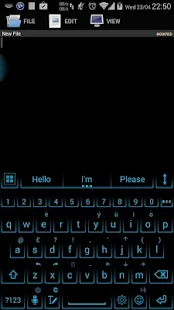 Ai.type Neon Blue Theme