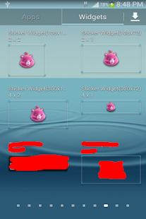 Sticker Widget Ad - náhled