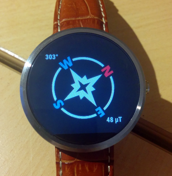 android wear compass