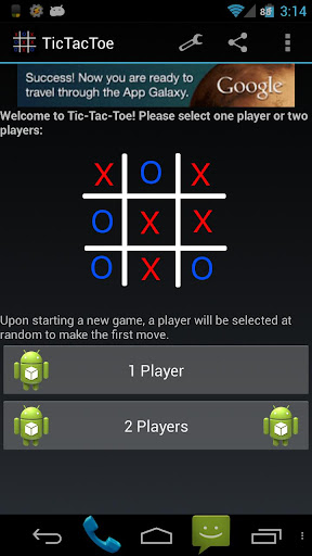 Tic Tac Toe - 3 in a row FREE