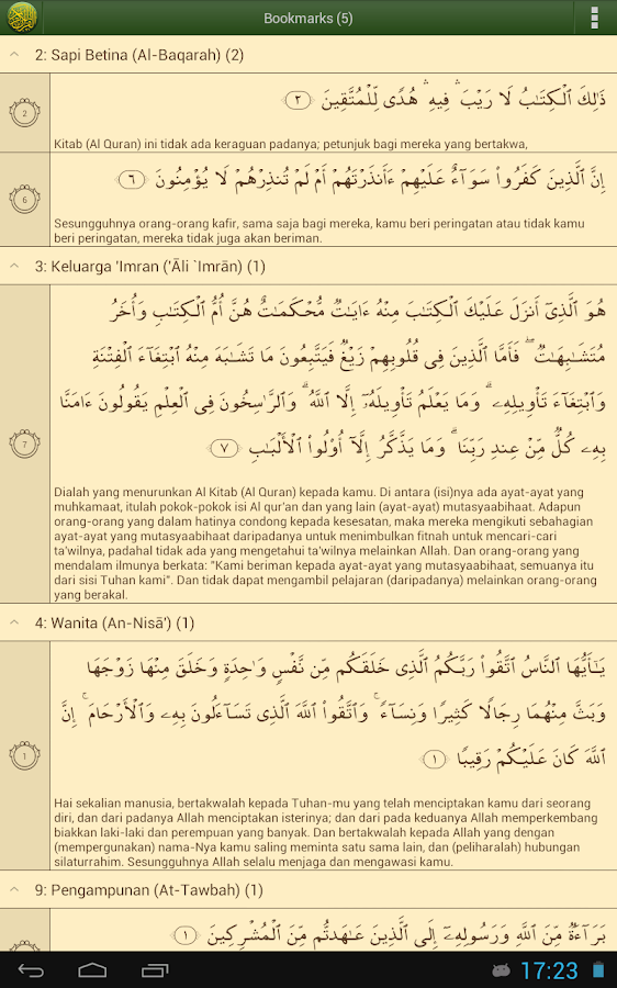 Al'Quran Bahasa Indonesia - screenshot