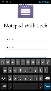 Notepad With Lock Screenshots 1