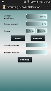 Recurring Deposit Calculator Screenshots 2