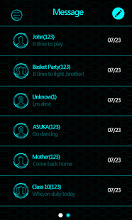 GO SMS LASER THEME Screenshots 2
