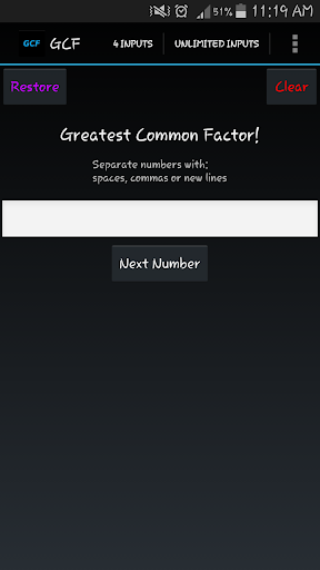 Greatest Common Factor