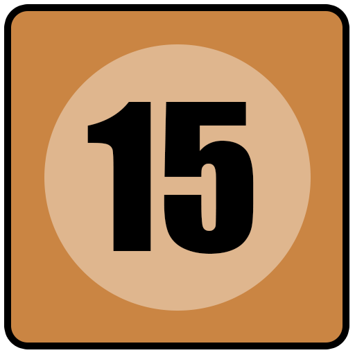 Icon 15. Пятнашки с логотипом. 15 Puzzle. Иконка 15x15. Игра Пятнашки логотип.