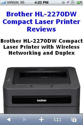 HL2270DW Laser Printer Reviews