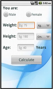 Calculate ideal weight BMI