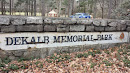 Dekalb Memorial Park Entrance