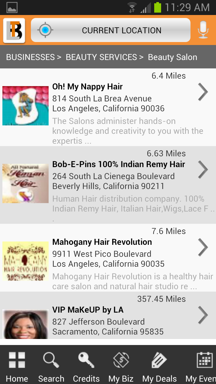 Black Owned Businesses Screen 3