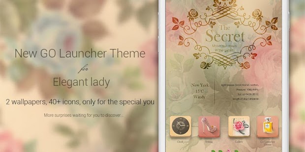 Lastest The Secret GO Launcher Theme APK for Android