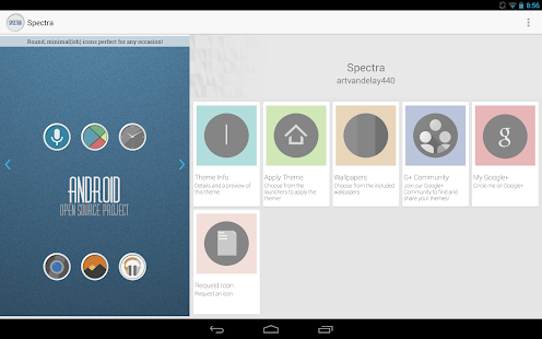 Spectra icon theme - screenshot thumbnail