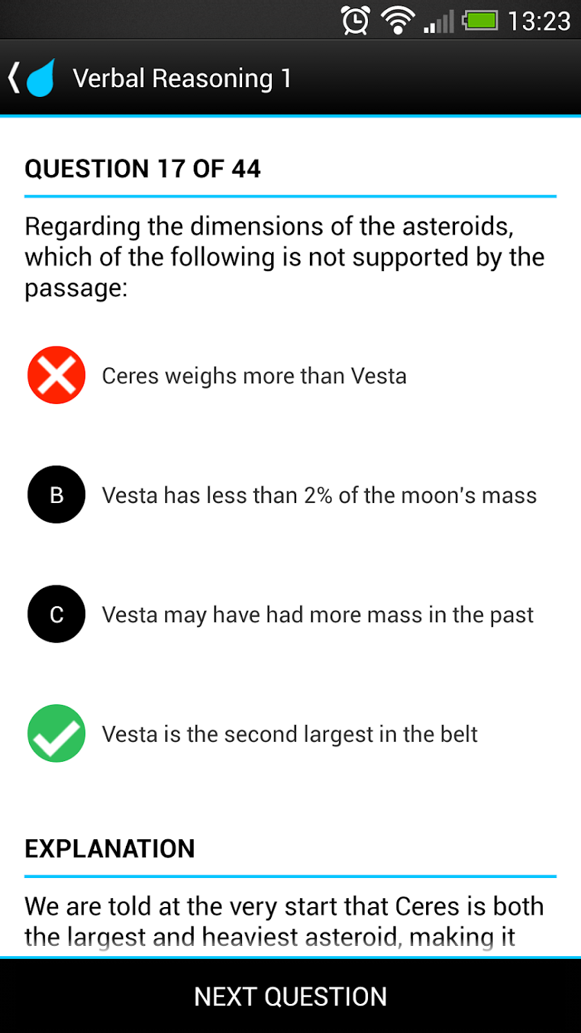 UKCAT Verbal Reasoning Screen 3
