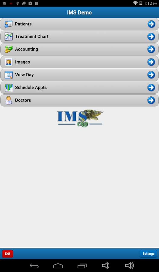   IMS Mobile: screenshot 