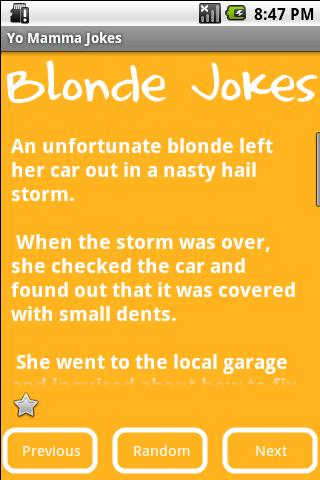 Blonde Jokes Screen 2