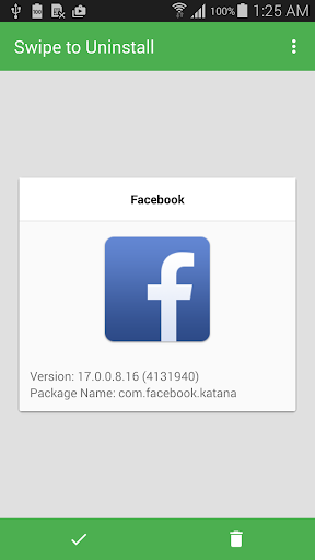 Swipe to Uninstall
