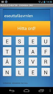 Ruzzle Cheater - Swedish words Screenshots 0