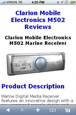 M502 Marine Receiver Reviews