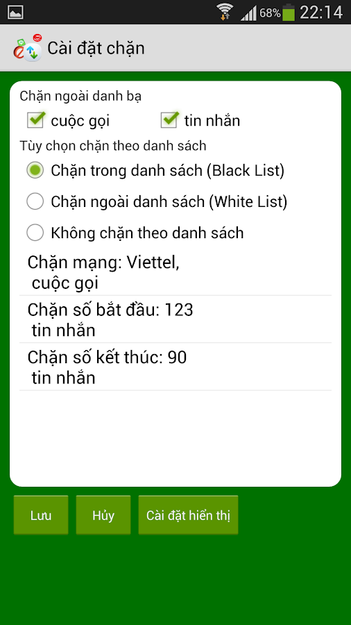Phan Mem Blacklist Cho Android