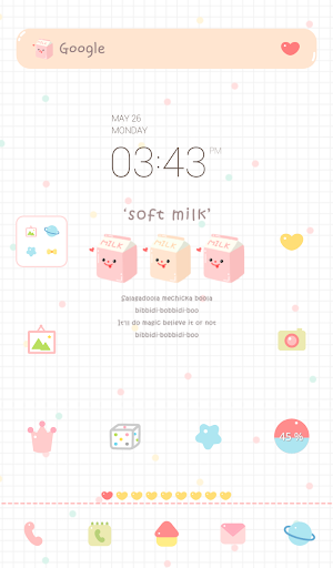 soft milk dodol theme