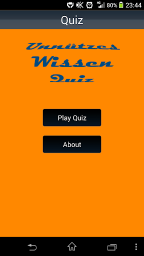 Unnützes Wissen Quiz