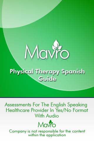 Physical Therapy, Spanish Screen 2