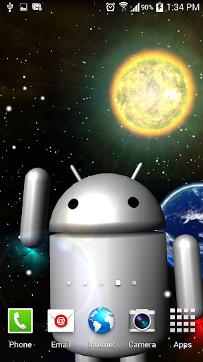 Live Wallpaper Android Silver