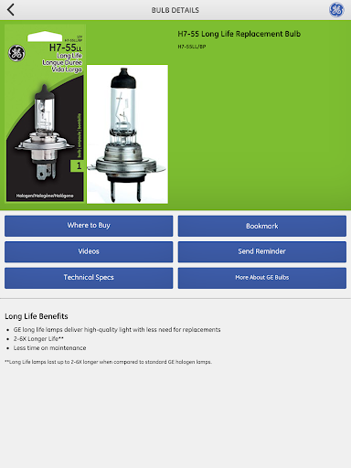 【免費生活App】GE Auto Bulb Finder-APP點子