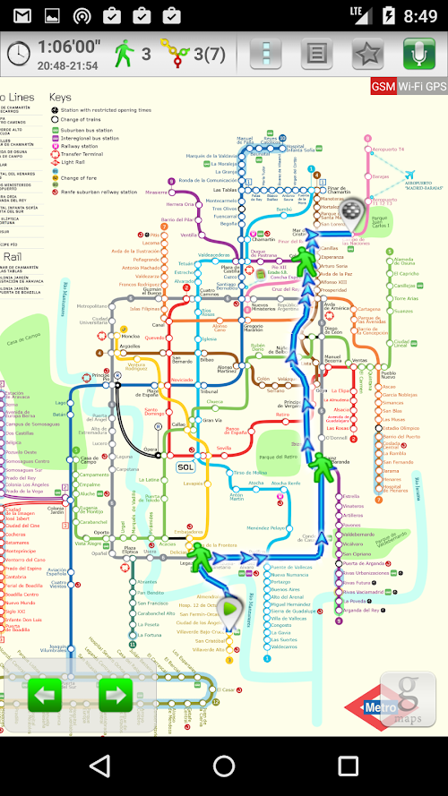 Android application Metro ★ Navigator screenshort