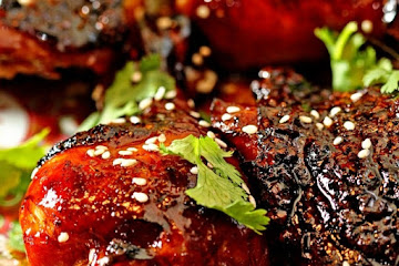Sticky Baked Honey Sesame Chicken