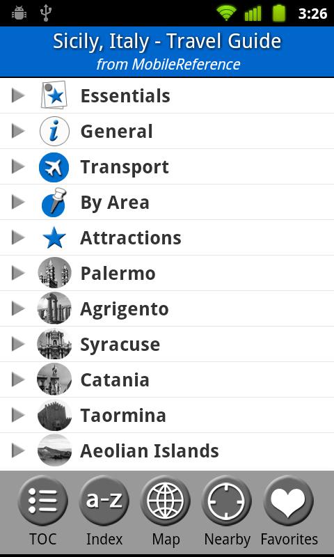 Sicily, Italy - Travel Guide Screen 1