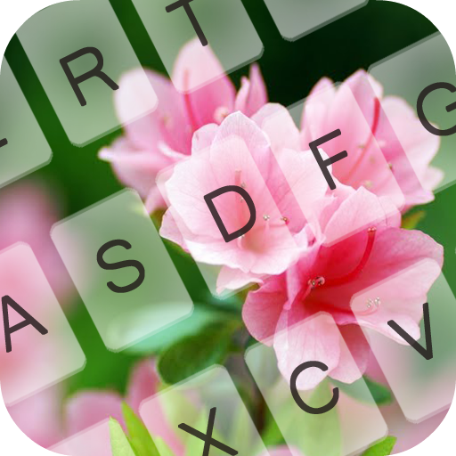 Pink Flower Keyboard Theme LOGO-APP點子