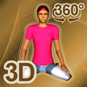 Yoga Fitness 3D logo