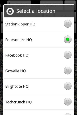 GPSCheat! Screen 2