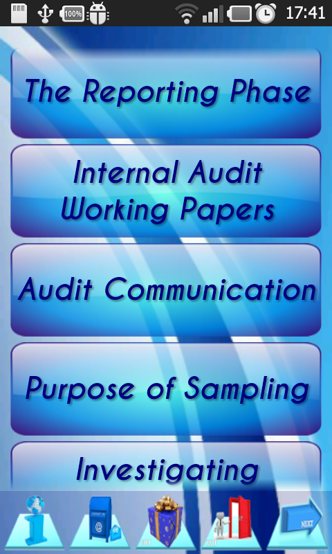 Internal Audit Process Manual Screen 2