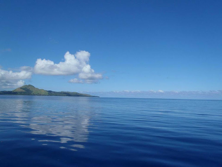 Just a sample of the brilliant blue waters in Fiji.