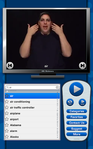 ASL Dictionary for Tablets