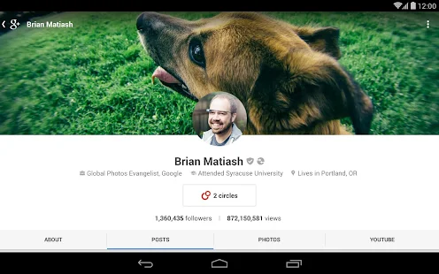 Google+ - screenshot thumbnail