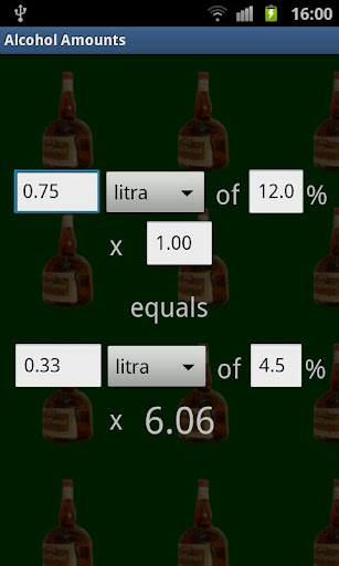 Alcohol Amount Converter