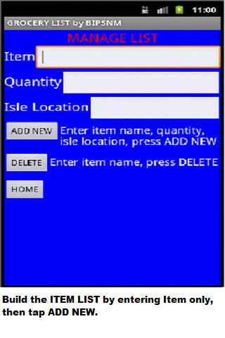 GroceryList by BIPSNM Screen 2