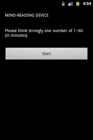 マインドリーディング デバイス（手品用アプリケーション）