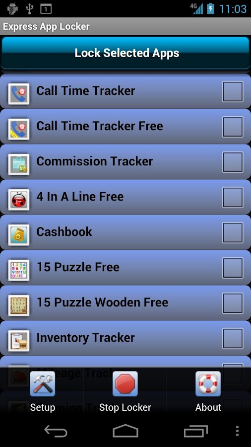 Express App Locker - screenshot