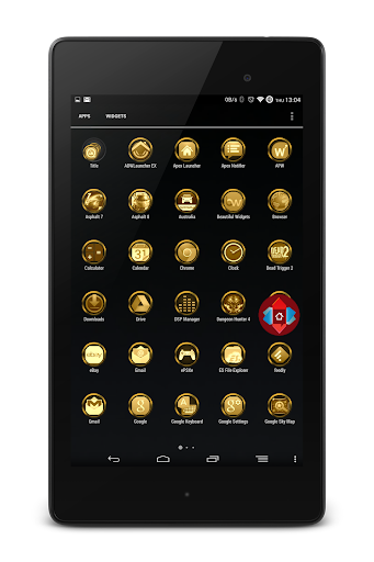 【免費個人化App】24Cr Gold Launcher Theme-APP點子