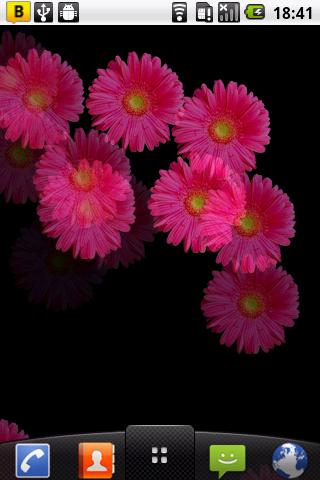 Pink Flower Live Wallpaper Screen 3