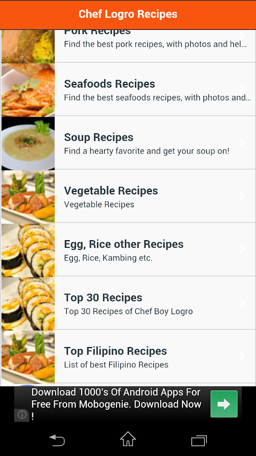    Chef Boy Logro Recipes- screenshot  