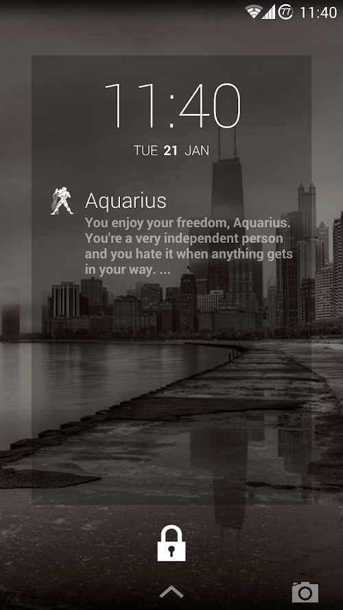 Android application DashClock Daily Horoscope screenshort