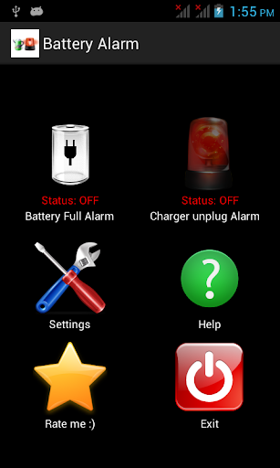 Battery Full Theft Alarm