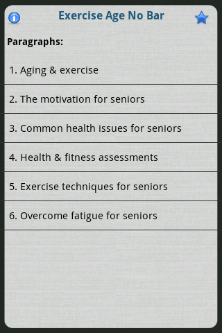 Exercise Age No Bar Screen 2
